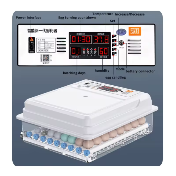 Well Gain 9XP-005A   Small egg incubator hatching machine - 图片 2