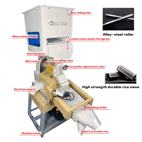 RICE MILL  WITH VIBRATING SCREEN AND STONE REMOVER - 图片 2